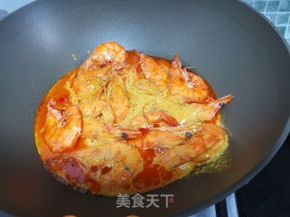 改良版泰式咖喱虾的做法步骤：15