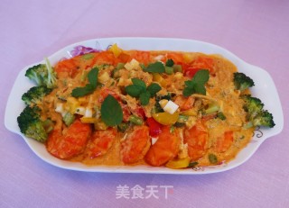 改良版泰式咖喱虾的做法步骤：20