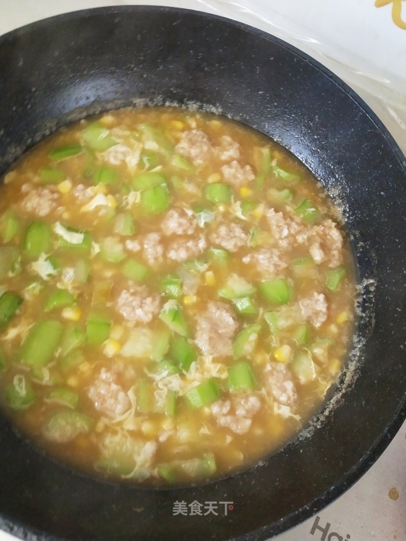 虾滑丝瓜汤的做法