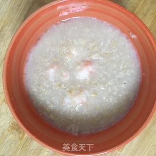 宝宝辅食：燕麦虾粥，补钙粥道的做法步骤：5