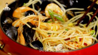 韩式辣炖海鲜汤的做法步骤：12