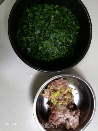 韭菜瘦肉饺子的做法步骤：1