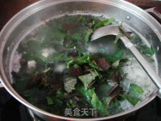 花蛤紫苏豆腐汤的做法步骤：6
