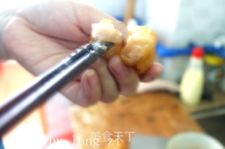 菠萝油条虾的做法步骤：3