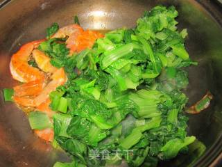 小白菜炖粉条虾的做法步骤：7