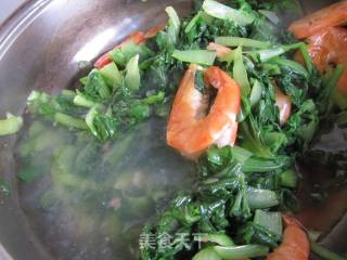 小白菜炖粉条虾的做法步骤：8