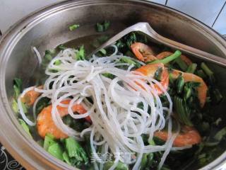 小白菜炖粉条虾的做法步骤：9