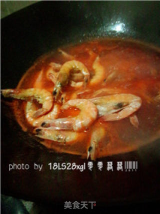 私房菜：番茄虾的做法步骤：9