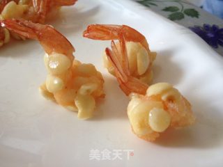 蝴蝶杏仁虾的做法步骤：7