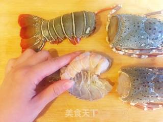 芝士黄油双味大龙虾的做法步骤：4