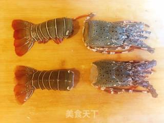 芝士黄油双味大龙虾的做法步骤：3