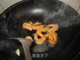 花菜炒海虾的做法步骤：10