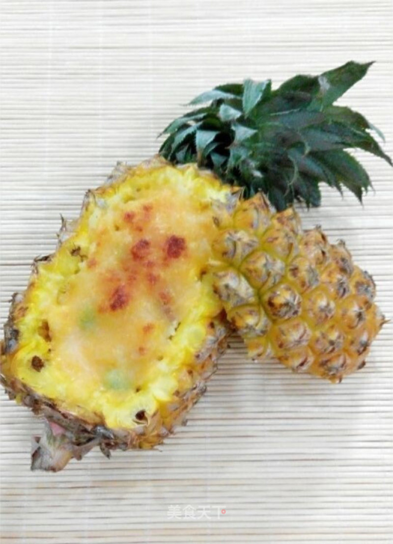 菠萝海鲜焗饭的做法