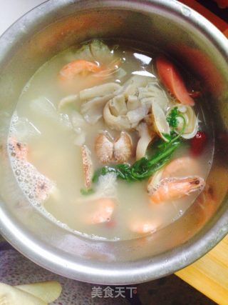 海鲜汤的做法步骤：8