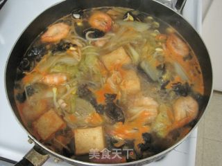 黄豆芽鲜虾汤的做法步骤：8
