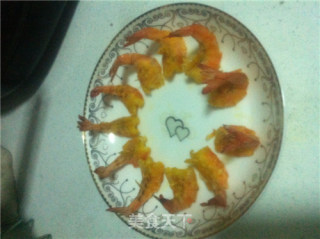 荔枝香酥凤尾虾的做法步骤：4