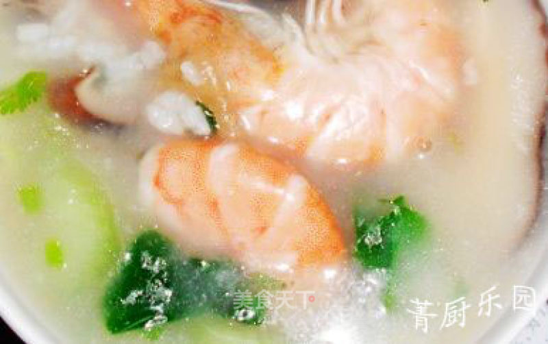 砂锅鲜虾粥的做法
