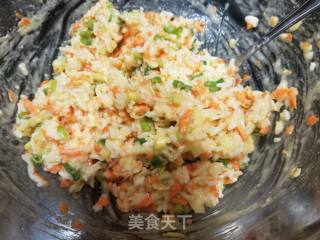 胡萝卜鸡蛋米饭饼的做法步骤：6