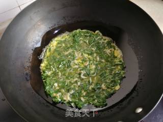 韭菜虾皮蛋饼的做法步骤：5