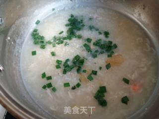 韭菜虾皮粥的做法步骤：6