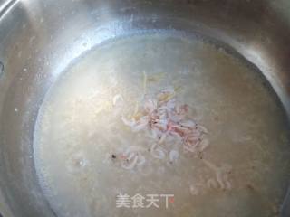 韭菜虾皮粥的做法步骤：5