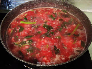 虾皮苋菜面疙瘩汤的做法步骤：8