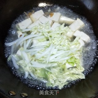 豆腐鸡蛋白菜羹的做法步骤：6