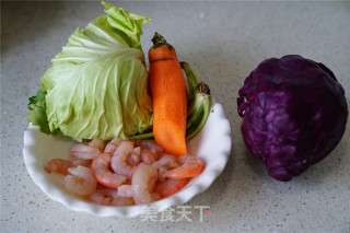 时蔬虾仁沙拉的做法步骤：1