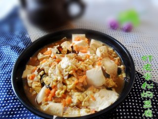 虾皮蛋松焖豆腐的做法步骤：12