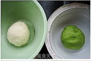 翡翠白菜蒸饺的做法步骤：2