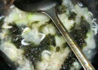 紫菜虾皮冬瓜汤的做法步骤：7
