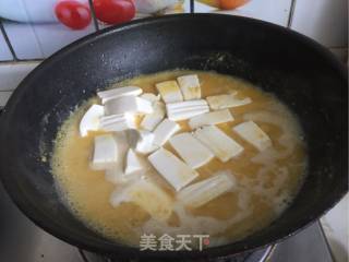蛋黄虾仁豆腐的做法步骤：11