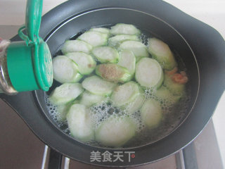 虾仁紫菜丝瓜汤的做法步骤：5