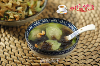 虾仁紫菜丝瓜汤的做法步骤：7
