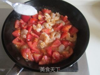 番茄炒虾仁的做法步骤：10