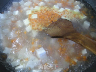 虾皮胡萝卜拌老豆腐的做法步骤：3