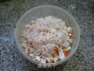 虾皮胡萝卜拌老豆腐的做法步骤：6
