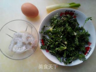 #春食野菜香#荠菜虾仁蛋花汤的做法步骤：1