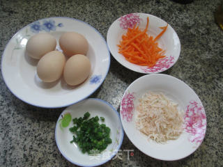 虾皮胡萝卜蒸鸡蛋的做法步骤：1