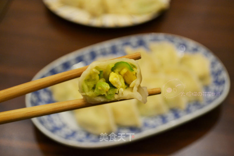 西葫芦鸡蛋水饺——肚子鼓鼓的大肚水饺看着都喜庆儿的做法