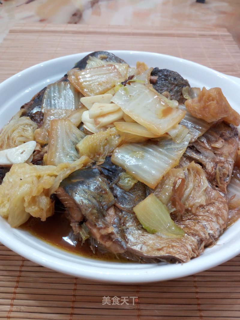 青鱼焖白菜的做法