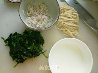 虾皮菠菜汤的做法步骤：2