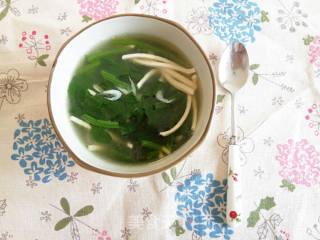 虾皮菠菜汤的做法步骤：6