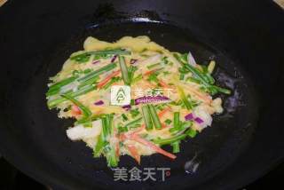 韩式香松虾仁煎饼的做法步骤：10