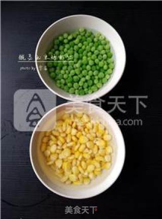 【金玉满堂】豌豆玉米炒虾仁的做法步骤：5