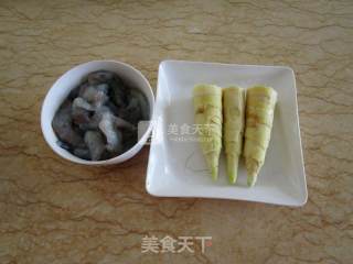 翡翠虾滑醸竹笋的做法步骤：1