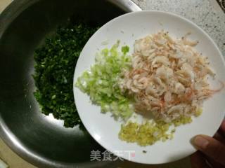 蚝油菠菜虾皮小笼包儿《补钙补铁菠菜小笼包儿》的做法步骤：2