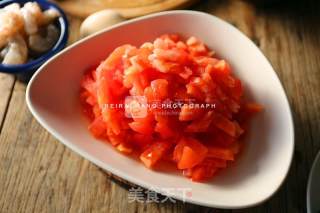 鲜虾番茄疙瘩汤的做法步骤：3