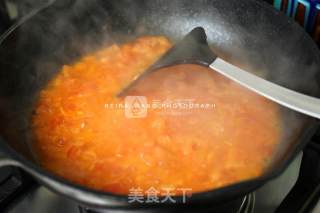 鲜虾番茄疙瘩汤的做法步骤：5