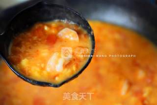 鲜虾番茄疙瘩汤的做法步骤：8